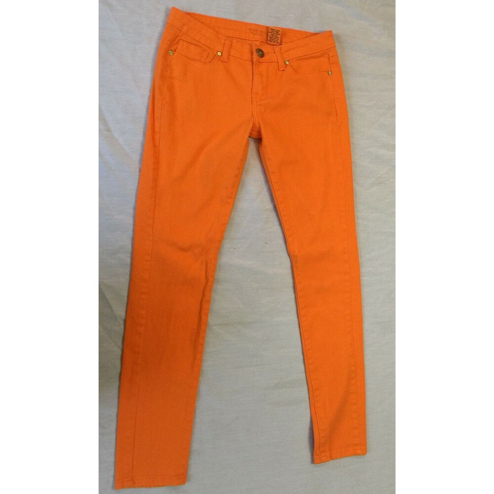 VIP WOMENS JEANS PANTS SIZE 5/6 ORANGE